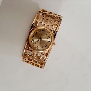 Gold Vintage-Inspired Statement Watch